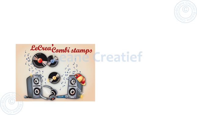 Lecreadesign Combi Clear Stamp DJ Dance Party