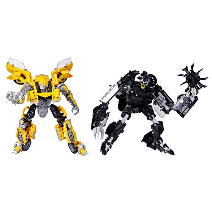 Transformers Buzzworthy Bumblebee Studio Series Deluxe - 27BB Clunker Bumblebee vs. 28BB Barricade - Exclusive