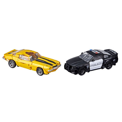 Transformers Buzzworthy Bumblebee Studio Series Deluxe - 27BB Clunker Bumblebee vs. 28BB Barricade - Exclusive