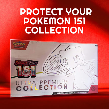 Protector for Pokémon 151 UPC & Mega Charizard EX Ultra-Premium Collection – Fits New Charizard Premium Playmat Box (2-Pack)