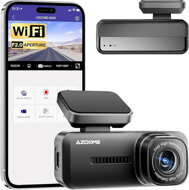 AZDOME M200 1080P Front Dash Cam