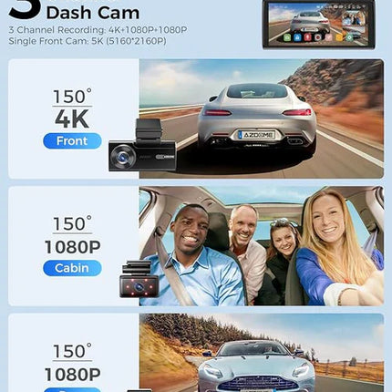 AZDOME M580 3CH 5K Dash Cam
