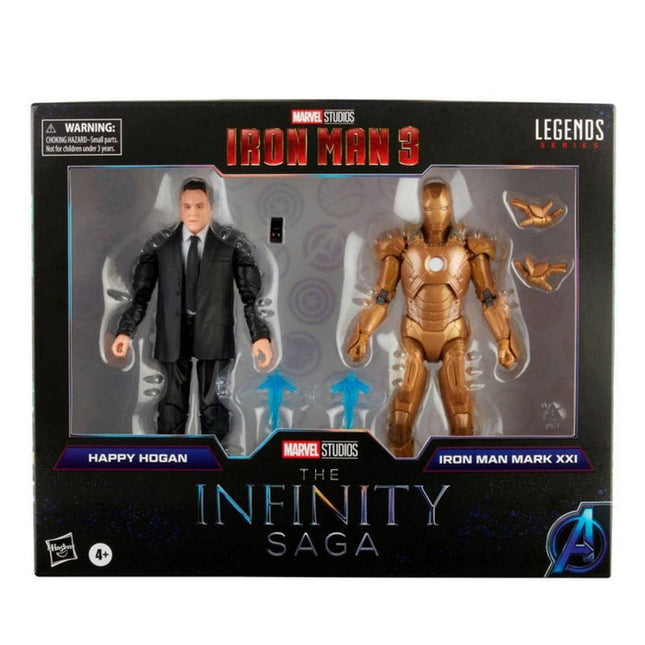 Avengers Infinity Saga Marvel Legends Happy Hogan and Iron Man Mark 21 exclusive