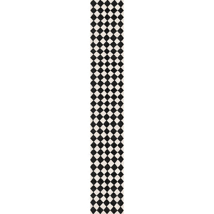 Trestres Checkered Black & Ivory Rug