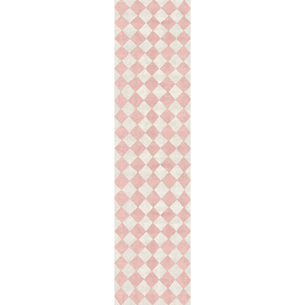 Trestres Checkered Malibu Pink & Ivory Rug