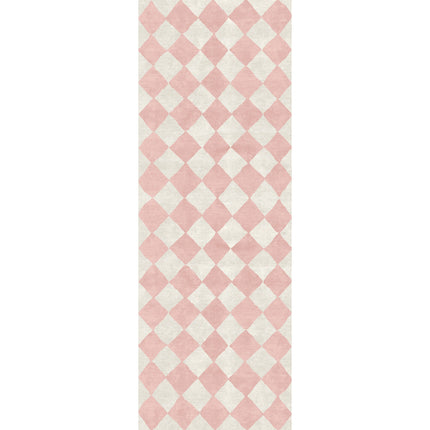 Trestres Checkered Malibu Pink & Ivory Rug