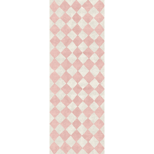 Trestres Checkered Malibu Pink & Ivory Rug