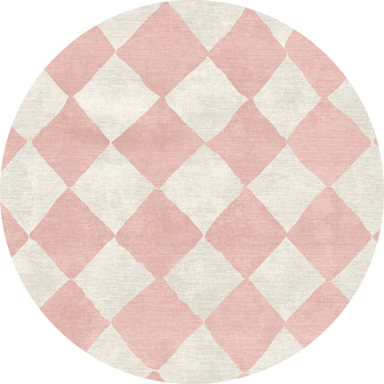 Trestres Checkered Malibu Pink & Ivory Rug