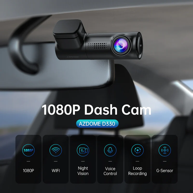 AZDOME M330 1080P Front Dash Cam