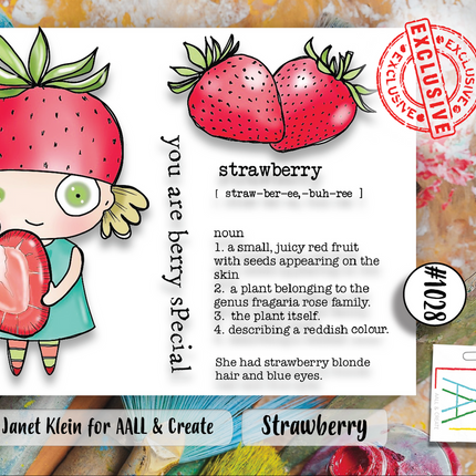 AALL and Create #1028 - A7 Stamp Set - Strawberry