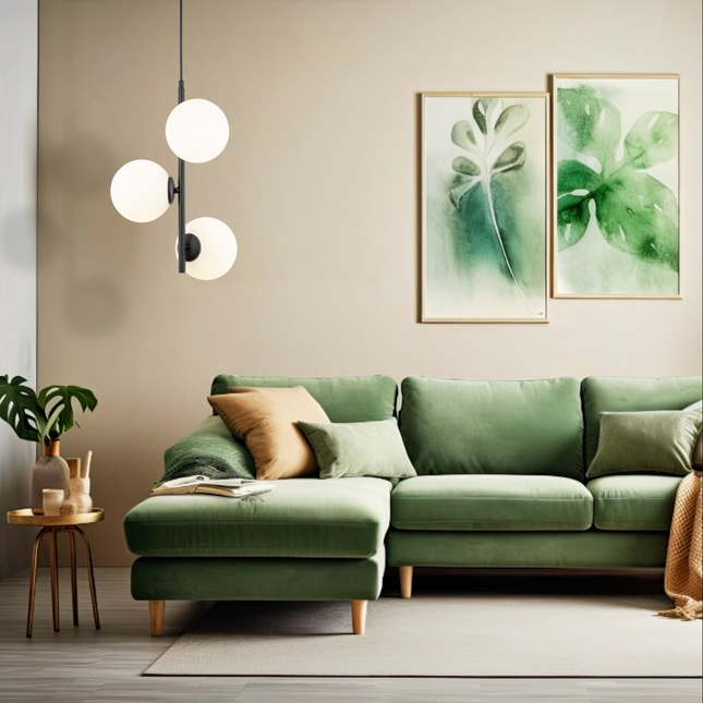 ESTERA Black Scandinavian Pendant Light 3