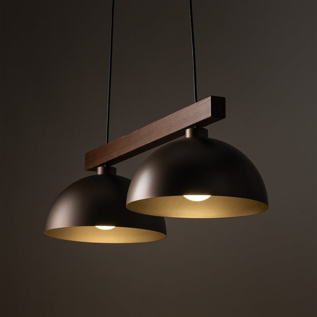 OSLO Brown Scandinavian Pendant Light 2