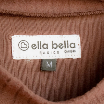 Chocolate Brown Ruffle Maternity Dress