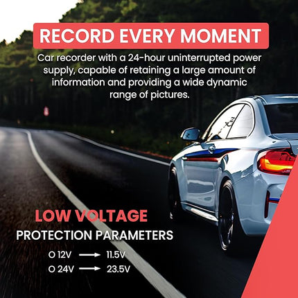 NEXIO HW05 TYPE-C HARWDIRE KIT Compatible with Nexio N5Pro, Azdome M660, M550Max, M550Pro, M300s, M560, M580