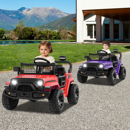 12V Kids Ride on Truck Car Battery Powered Electric Vehicle-Black