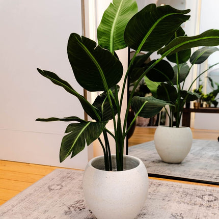 Boho Artificial Bird Of Paradise Potted Plant 43''