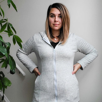 2-in-1 Fleece Baby Carrying Hoodie