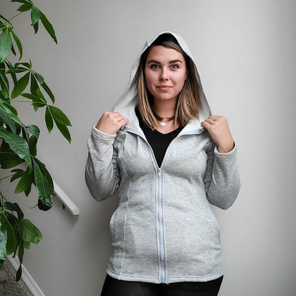 2-in-1 Fleece Baby Carrying Hoodie