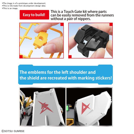 Gundam Entry Grade 1/144 Nu Gundam Model Kit - RX-93 V Gundam