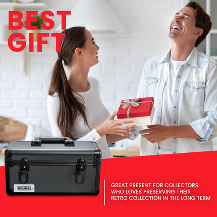 EVORETRO Aluminum Graded Card Storage Case 15-Slot | Black