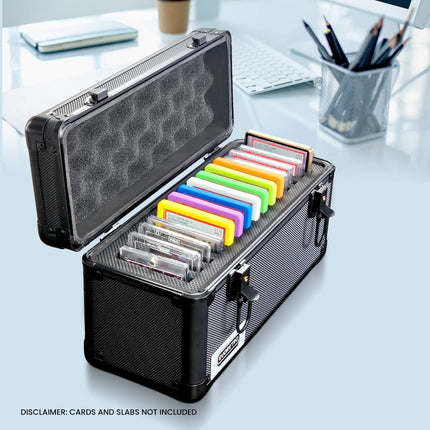 EVORETRO Aluminum Graded Card Storage Case 15-Slot | Black