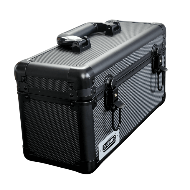 EVORETRO Aluminum Graded Card Storage Case 15-Slot | Black