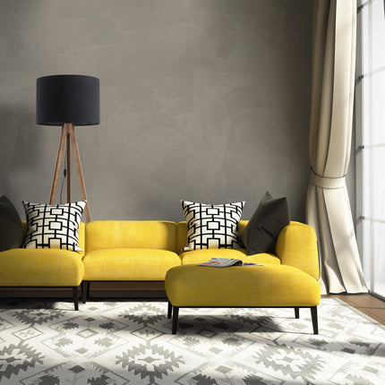 GRAND Walnut Black Mid-Century Modern Floor Lamp