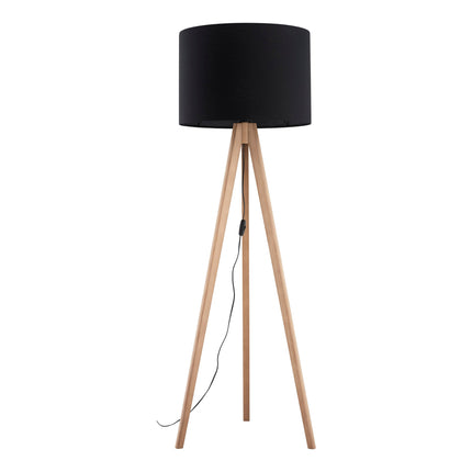 GRAND Pine Black Mid-Century Modern Floor Lamp