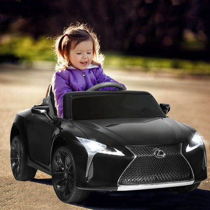 Lexus LC500 Licensed Kids 12V Ride Remote Control Electric Vehicle-Black