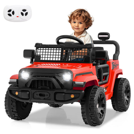 12V Kids Ride on Truck Car Battery Powered Electric Vehicle-Black