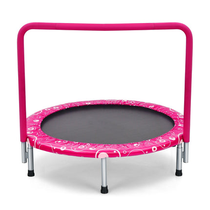 36 Inch Kids Trampoline Mini Rebounder with Full Covered Handrail -Blue