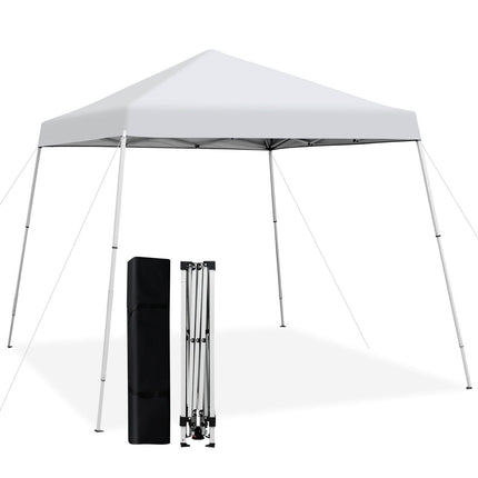 10 x 10 Feet Outdoor Instant Pop-up Canopy with Carrying Bag-Blue