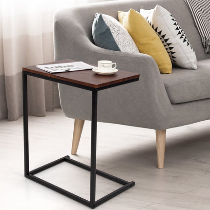 26 Inch Beside Sofa Laptop Holder End Stand Desk-Brown