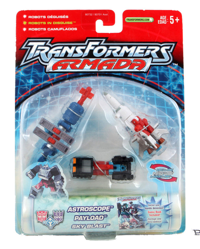 Transformers Armada Astroscope Payload & Sky Blast Space Mini-Con SET