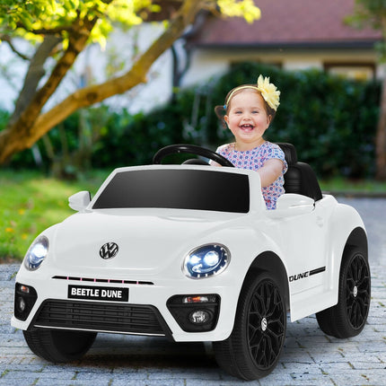 Volkswagen Beetle Kids Electric Ride On Car with Remote Control-Pink