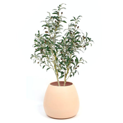 Margo - Peach Bamboo Floor Planter