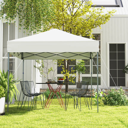 6.6 x 6.6 Feet Outdoor Pop-up Canopy Tent with UPF 50+ Sun Protection-Blue