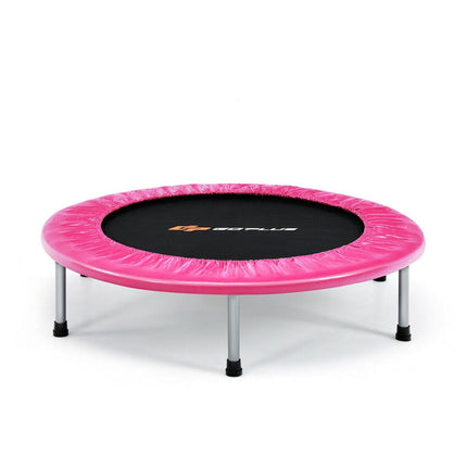 38 Inch Mini Folding Trampoline Portable Leisure Fitness Backboard-Blue