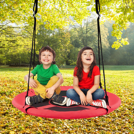 2-in-1 40 Inch Kids Hanging Chair Detachable Swing Tent Set-Blue