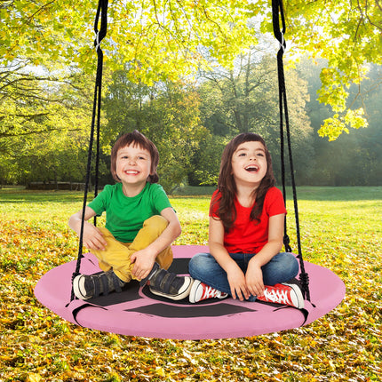 2-in-1 40 Inch Kids Hanging Chair Detachable Swing Tent Set-Blue