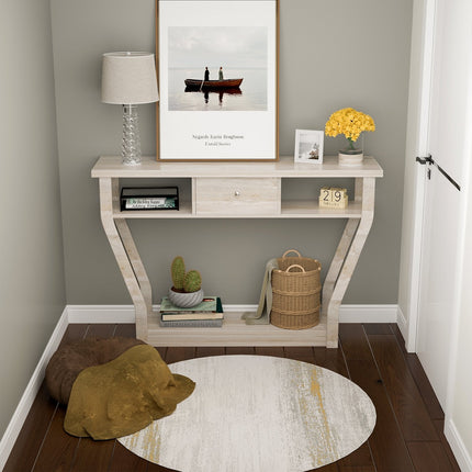 Modern Sofa Accent Table with Drawer