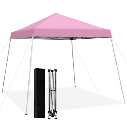 10 x 10 Feet Outdoor Instant Pop-up Canopy with Carrying Bag-Blue