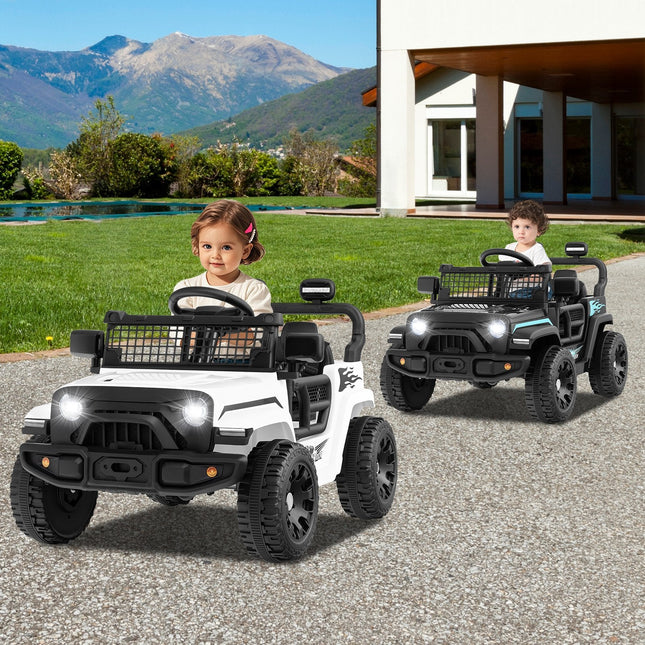 12V Kids Ride on Truck Car Battery Powered Electric Vehicle-Black