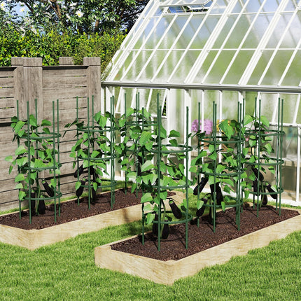 3 Pack 60 inch Adjustable Tall Plant Support Trellis for Climbing Plants