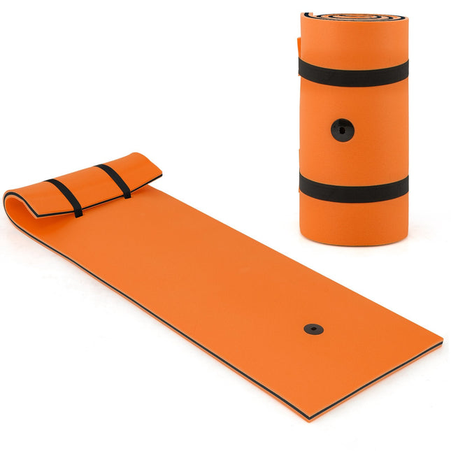 3-layer Tear-resistant Relaxing Foam Floating Pad-Orange