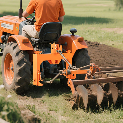 3-Point Quick Hitch with 5 Level Adjustable Bolt for Farming-Black