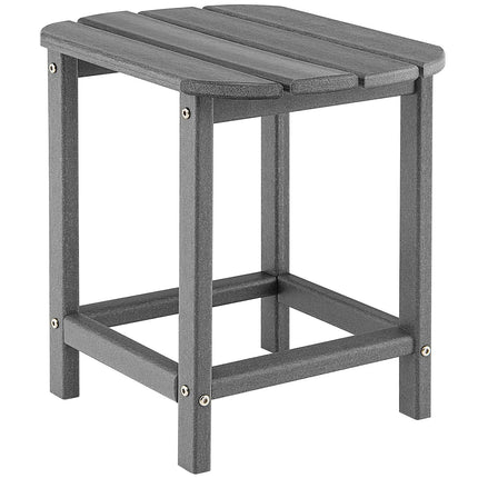 18 Inch Weather Resistant Side Table for Garden Yard Patio-Black