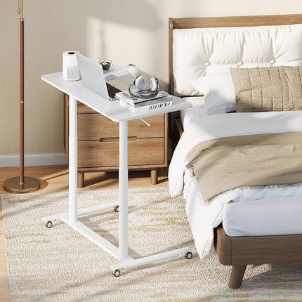 Height Adjustable Computer Desk Sit to Stand Rolling Notebook Table -Black