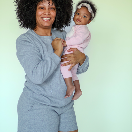 Maternity and Nursing Pajama Set