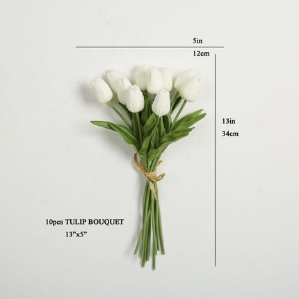 Nira Artificial 10Pcs Tulip Bouquet 13''X5''